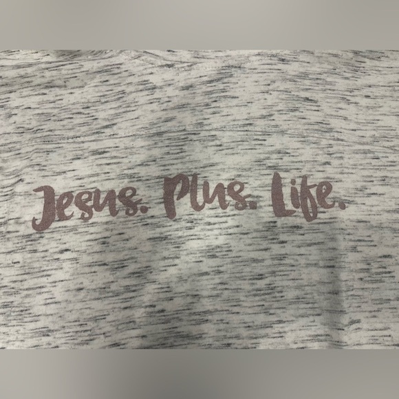 J. America - Jesus. plus. Life cowl turtleneck sweater Sz Medium - Picture 2 of 5